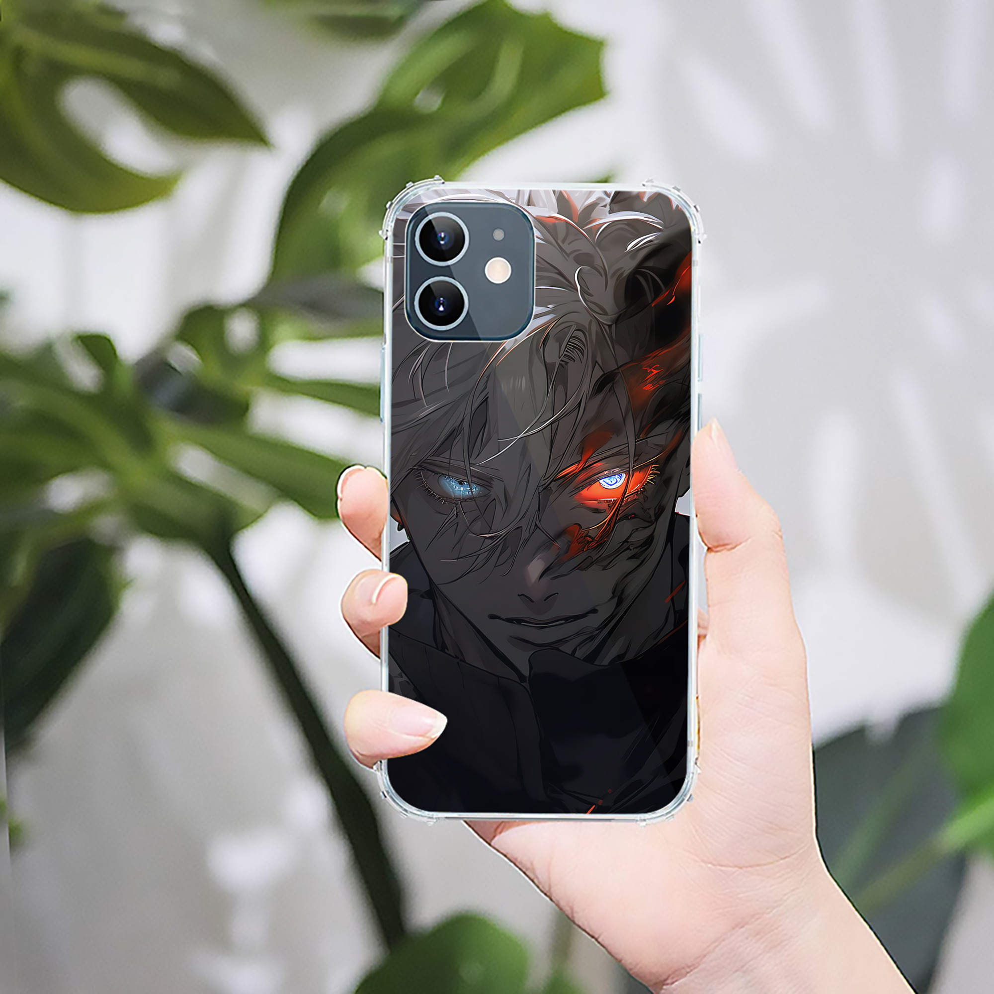 （画像用） 呪術廻戦 Jujutsu Kaisen 【iPhone 12シリーズ対応】透明スマホケース（クリアソフトケース）